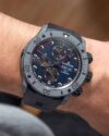 Ρολόι EDOX CO-1 Carbon Automatic Chronograph Black Rubber Strap - Image 2