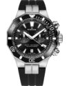 Ρολόι EDOX Delfin Chronograph Black Rubber Strap