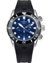 Ρολόι EDOX CO-1 Chronograph Black Rubber Strap