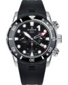 Ρολόι EDOX CO-1 Chronograph Black Rubber Strap