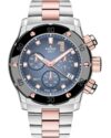 Ρολόι EDOX CO-1 Chronolady Chronograph Two Tone Stainless Steel Bracelet