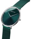 BERING Ultra Slim Green Stainless Steel Bracelet - Image 7
