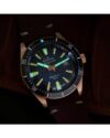 Ρολόι EDOX Skydiver Automatic Brown Leather Strap Limited Edition - Image 5