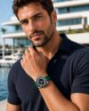 Ρολόι AQUADIVER Force Master Chronograph Green Rubber Strap - Image 2