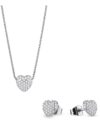 Σετ κολιέ και σκουλαρίκια BERING Valentine's Set Steel από ανοξείδωτο ατσάλι