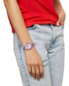 Ρολόι HIP HOP California Vibes Moonlight Purple Combined Materials Strap - Image 2