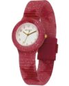 Ρολόι HIP HOP Lace Pink Red Star Red Combined Materials Strap - Image 3
