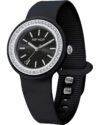 Ρολόι HIP HOP Hero.DOT Bezel Glam Crystals Black Silicone Strap - Image 3