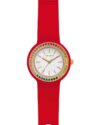 Ρολόι HIP HOP Hero.DOT Bezel Glam Crystals Red Silicone Strap