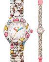 Ρολόι HIP HOP Kids Fun Rainbow & Unicorn White Combined Materials Strap
