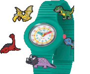 Παιδικό ρολόι HIP HOP PinTastic! Dinoroar Green Silicone Strap - Image 6