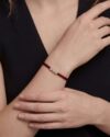 Βραχιόλι μπορντό με διαμάντια Lab grown 0.15ct της LOVELAB - Image 2