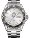 Ανδρικό ρολόι ORIENT Mako V αυτόματο με ασημί μπρασελέ από ανοξείδωτο ατσάλι