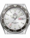 Ανδρικό ρολόι ORIENT Mako V αυτόματο με ασημί μπρασελέ από ανοξείδωτο ατσάλι - Image 3
