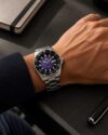 Ανδρικό ρολόι ORIENT Mako V αυτόματο με ασημί μπρασελέ από ανοξείδωτο ατσάλι - Image 2