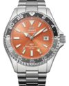 Ανδρικό ρολόι ORIENT Mako GMT αυτόματο με διπλή ώρα και ατσάλινο μπρασελέ