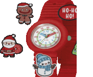 Παιδικό ρολόι HIP HOP PinTastic! Christmas Time Red Silicone Strap - Image 5