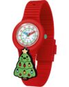Παιδικό ρολόι HIP HOP PinTastic! Christmas Time Red Silicone Strap