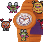 Παιδικό ρολόι HIP HOP PinTastic! Happy Monsters Orange Silicone Strap - Image 5