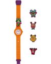 Παιδικό ρολόι HIP HOP PinTastic! Happy Monsters Orange Silicone Strap - Image 3