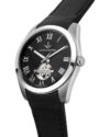 LUCIEN ROCHAT Leman Automatic Black Leather Strap - Image 5