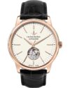 Ρολόι LUCIEN ROCHAT Iconic Automatic Black Leather Strap