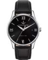 Ρολόι LUCIEN ROCHAT Montreux Black Leather Strap