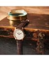 Ρολόι LUCIEN ROCHAT Iconic Brown Leather Strap - Image 9