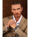 Ρολόι LUCIEN ROCHAT Iconic Black Leather Strap - Image 6