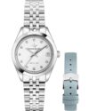Ρολόι LUCIEN ROCHAT Madame Diamonds Silver Stainless Steel Bracelet Gift Set
