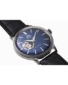 Ρολόι ORIENT Classic Semi Skeleton Automatic Black Leather Strap - Image 2