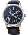 Ρολόι ORIENT Classic Sun and Moon Automatic Blue Leather Strap