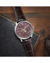 Ρολόι ORIENT Classic Sun and Moon Automatic Brown Leather Strap - Image 6