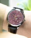 Ρολόι ORIENT Classic Sun and Moon Automatic Brown Leather Strap - Image 2