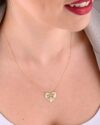 Κολιέ Love Heart από χρυσό 14Κ της σειράς FOREVER I SEE LOVE της SOLEDOR - Image 2