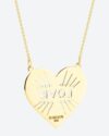 Κολιέ Love Heart από χρυσό 14Κ της σειράς FOREVER I SEE LOVE της SOLEDOR - Image 4