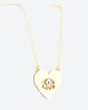 Κολιέ Eye Love από χρυσό 14Κ της σειράς FOREVER I SEE LOVE της SOLEDOR - Image 4