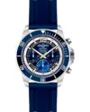 Ρολόι AQUADIVER Force Master Chronograph Blue Rubber Strap