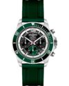 Ρολόι AQUADIVER Force Master Chronograph Green Rubber Strap
