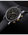 Ρολόι TIMEX Marlin Chronograph Black Leather Strap - Image 2