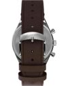 Ρολόι Q Timex Tachymeter Brown Leather Strap - Image 5