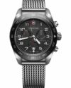 Ανδρικό ρολόι VICTORINOX Swiss Army με χρονογράφο και ασημί ατσάλινο μπρασελέ