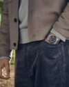 Ανδρικό ρολόι VICTORINOX Swiss Army με χρονογράφο και ασημί ατσάλινο μπρασελέ - Image 2