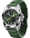 Ανδρικό ρολόι VICTORINOX I.N.O.X. με πράσινο λουράκι από καουτσούκ - Image 3