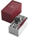 Ανδρικό ρολόι VICTORINOX Maverick με ασημί μπρασελέ από ανοξείδωτο ατσάλι - Image 8