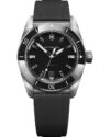 Ανδρικό ρολόι VICTORINOX Maverick αυτόματο με μαύρο λουράκι από καουτσούκ