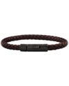 Ανδρικό βραχιόλι Leather Bloom από ανοξείδωτο ατσάλι και δέρμα