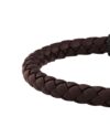 Ανδρικό βραχιόλι Leather Bloom από ανοξείδωτο ατσάλι και δέρμα - Image 3