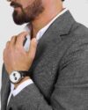 Ρολόι LUCIEN ROCHAT Montreux Chronograph Black Leather Strap - Image 2
