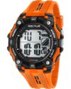 Ρολόι SECTOR EX-51 Dual Time Chronograph Orange Plastic Strap